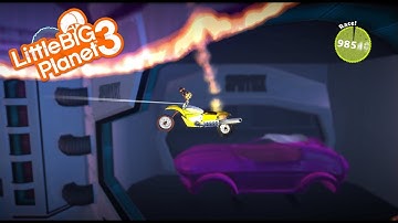 LittleBigPlanet 3 - motocross Biggest Jump Possible BACKWARDS