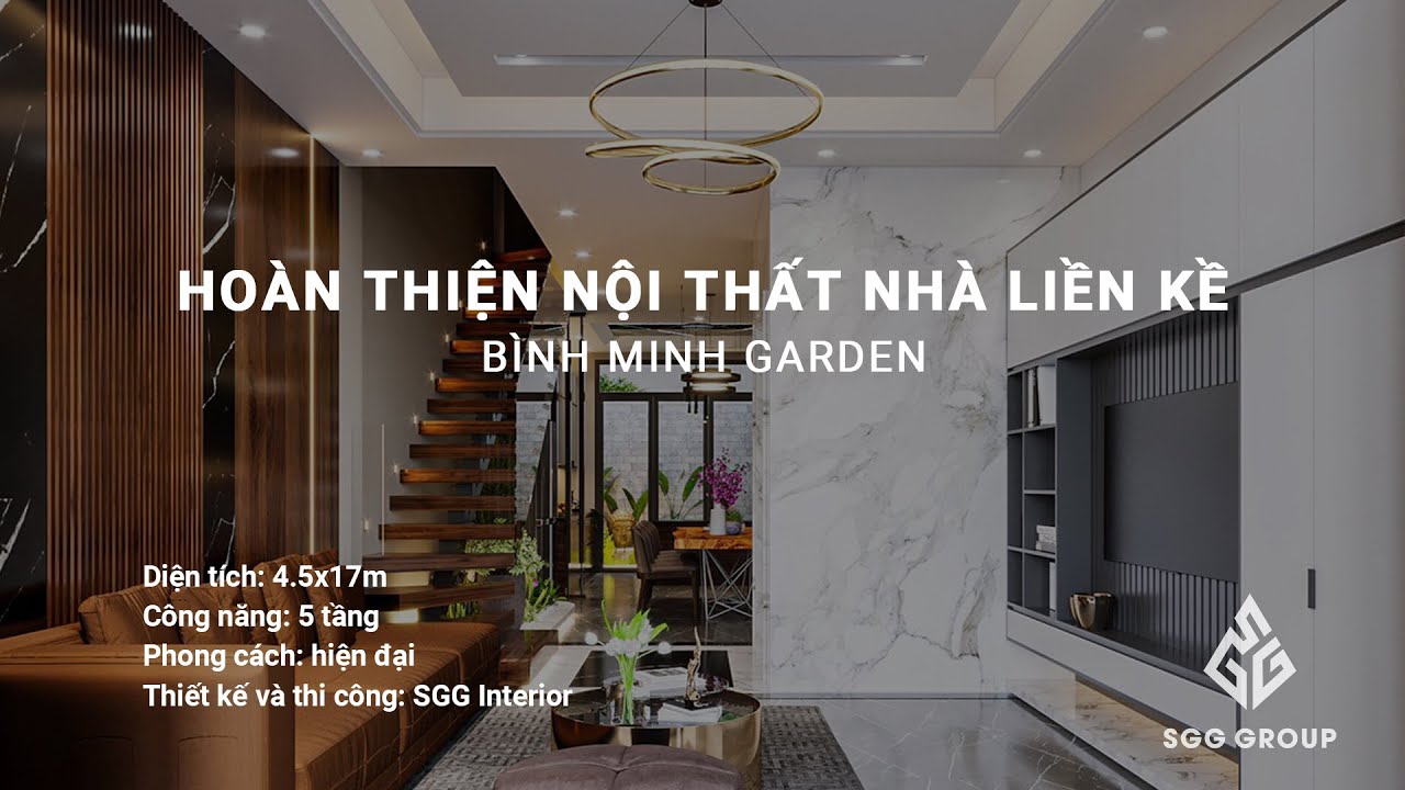 SGG Interior | Hoàn thiện nội thất liền kề - Bình Minh Garden - YouTube