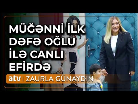 Övladım mənə oxşayır: Şəbnəm Qəhrəmanova oğlu ilə canlı efirə gəldi - Zaurla Günaydın