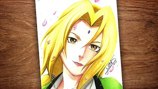 Drawing Tsunade Senju [Naruto] - Collab dos Sannins - Desenhando Tsunade