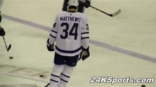 Toronto Maple Leafs Warmup  Auston Matthews