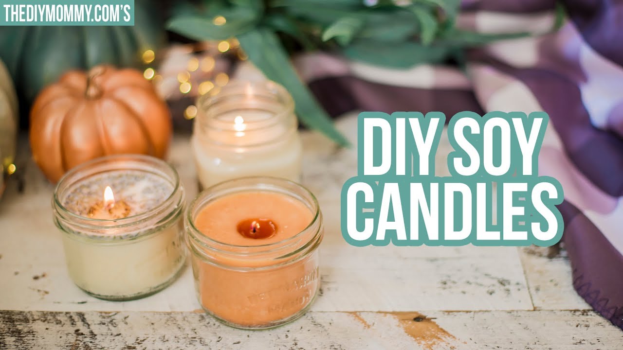 FALL DIY 🍂 3 Ways to Make Soy Candles YouTube