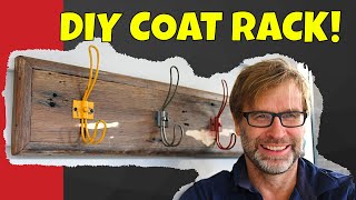 http://diyforknuckleheads.com How to Build an Amazing Coat Rack in under 30 Minutes!! G