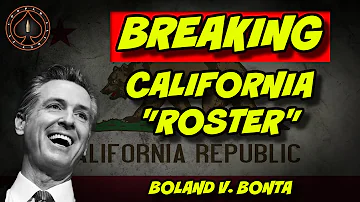 Breaking: California "Roster" 9th Circuit Issues Order