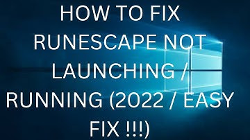 How to fix Runescape not launching / running