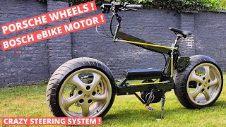 : How to build an amazing DIY electric powered fat bike with car wheels and motorcycle tires