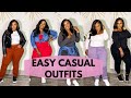 Casual Comfy Outfit Ideas for Plus Size women (no shopping needed)