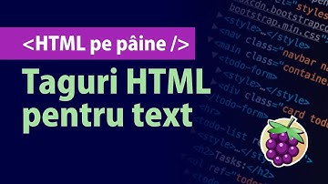 Taguri HTML pentru formatarea textelor | Curs HTML incepatori
