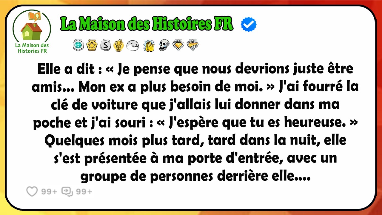 « Je crois qu’on devrait juste rester amis. Mon ex a plus besoin de moi. » Ces mots m’ont frappé en plein cœur sur le parking derrière son immeuble à Lyon, l’endroit même où j’avais prévu de lui...