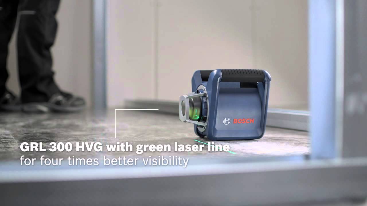 Bosch GRL 300 HV / HVG Professional Rotation Laser - YouTube
