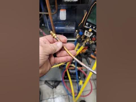 Checking A Coax Coil For Refrigerant Leaks - YouTube