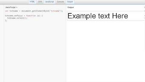 input.select() behaviour in Chrome