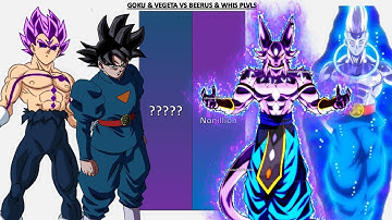 Goku & Vegeta VS Beerus & Whis POWER LEVELS - DB/DBZ/DBDAIMA/DBGT/DBS/SDBH/Anime War