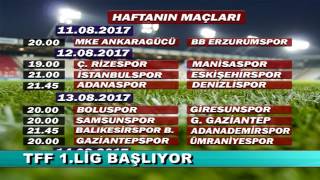 Tff 1. Li̇g Başliyor 10.08.2017