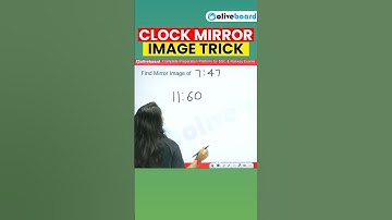 Clock Mirror Image Trick #reasoning #reasoningtricks #trending #ssccgl #sscmts #viralshort