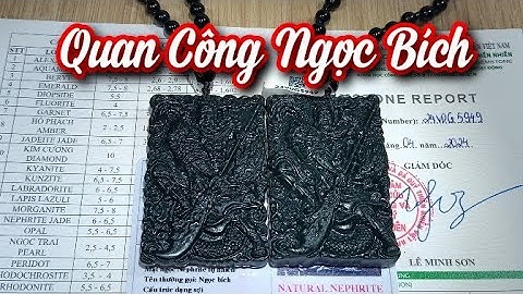 Quan Công đá ngọc bích rất đẹp 😍 686k 1 mặt có giấy kiểm định và dây chuyền freeship toàn quốc