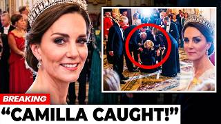 Camilla CAUGHT On Camera The Moment Catherine Walked In Wearing The Late Queen's Sacred Tiara!