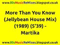 More Than You Know (Jellybean House Mix) - Martika | 80s Club Mixes | 80s Club Music | 80s House Mix