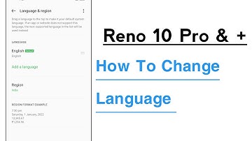 OPPO Reno 10 Pro & + How To Change Language