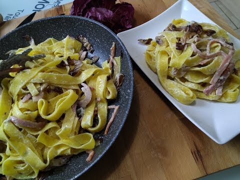 Recipes Pasta How To Make liatelle With Prosciutto And Radicchio