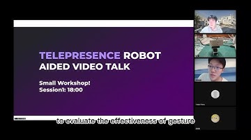 Video of Gesture-Bot: a DIY Telepresence Robot for Remote Communication
