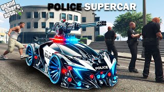 Franklin Stealing Police Fastest & Strongest Supercar in GTA 5  | Techerz