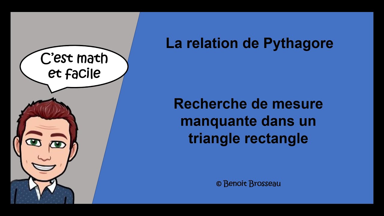 Recherche de mesure manquante dans un triangle rectangle