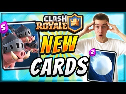 NEW CARDS! SNOWBALL & ROYAL HOGS β Clash Royale