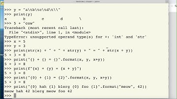 chapter0Part5, Text Formatting with Strings and Writing a Python Program