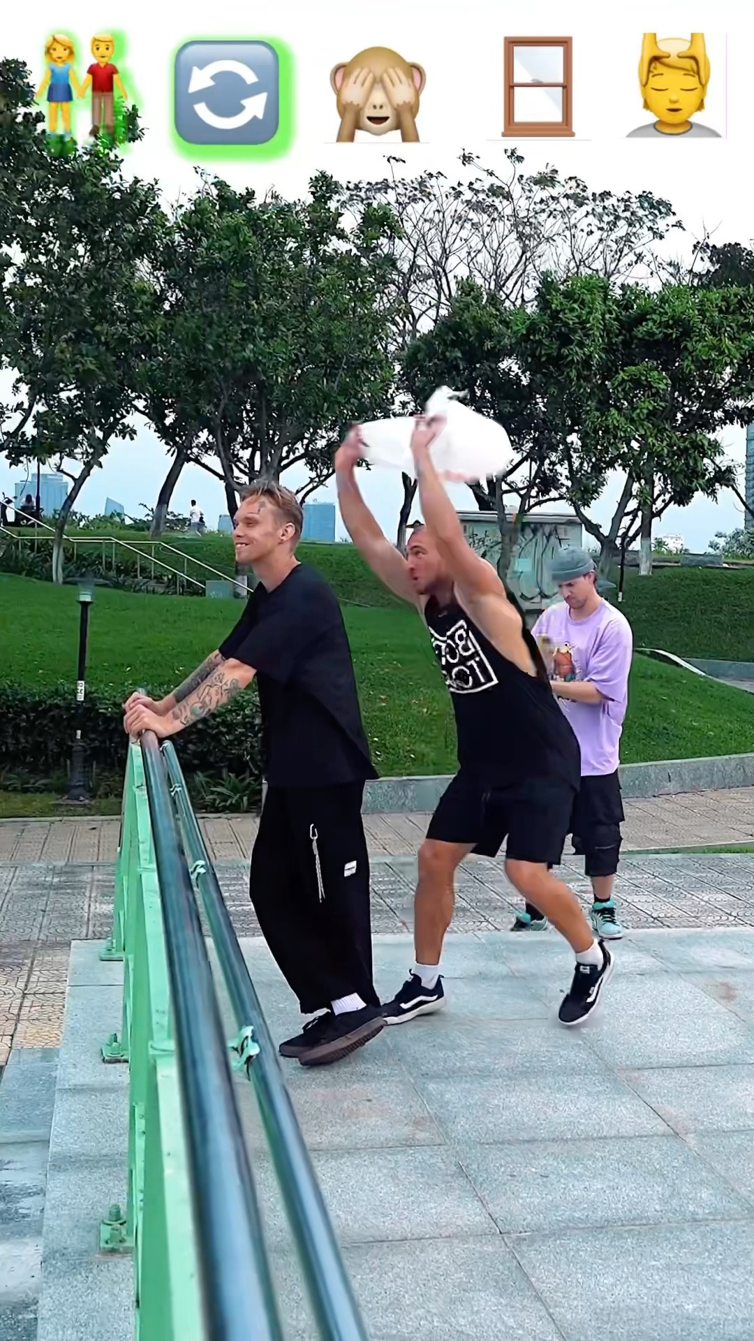 Parkour Pranks and Stunts with Emojis pt.22?#kiryakolesnikov #prank #funny #stunt #parkour #comedy