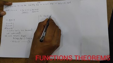 FUNCTIONS MATHEMATICS 1A THEOREM 4