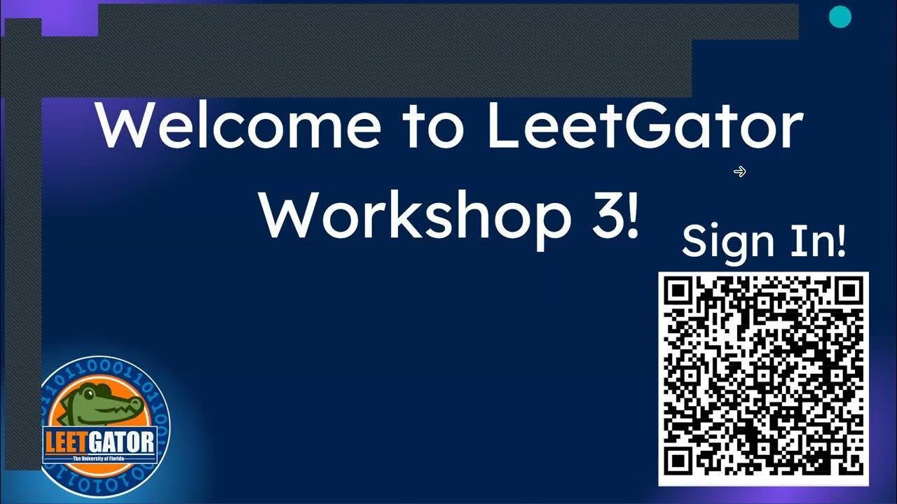 LeetGator Spring '25 Workshop 3: Sliding Window in Python - YouTube