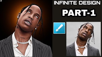 Travis Scott Vector Art || Infinite Design || Part-1|| Lineart❤