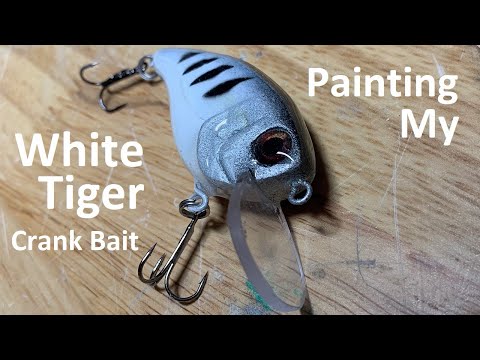 Painting My White Tiger Crank Bait 