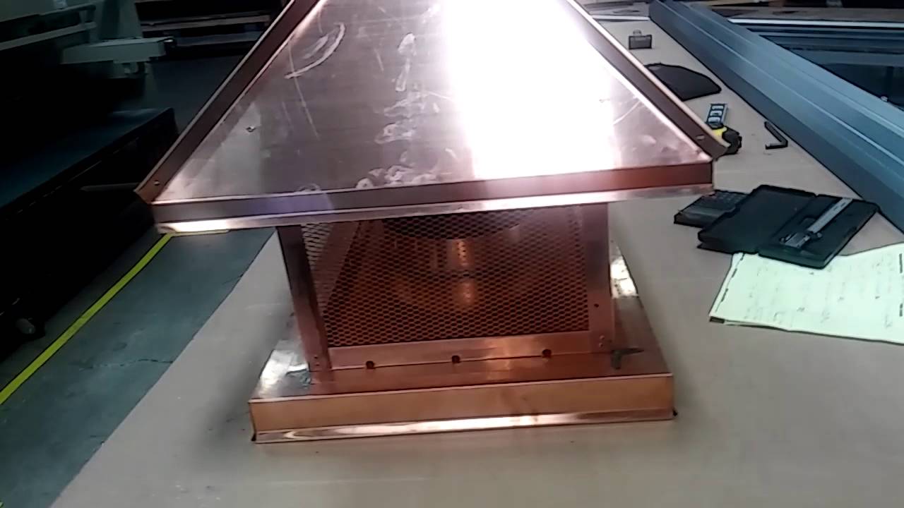 Chimney cap and shroud YouTube