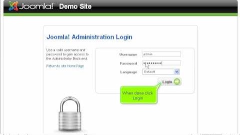 First login in Joomla as admin and password change | Tutorial