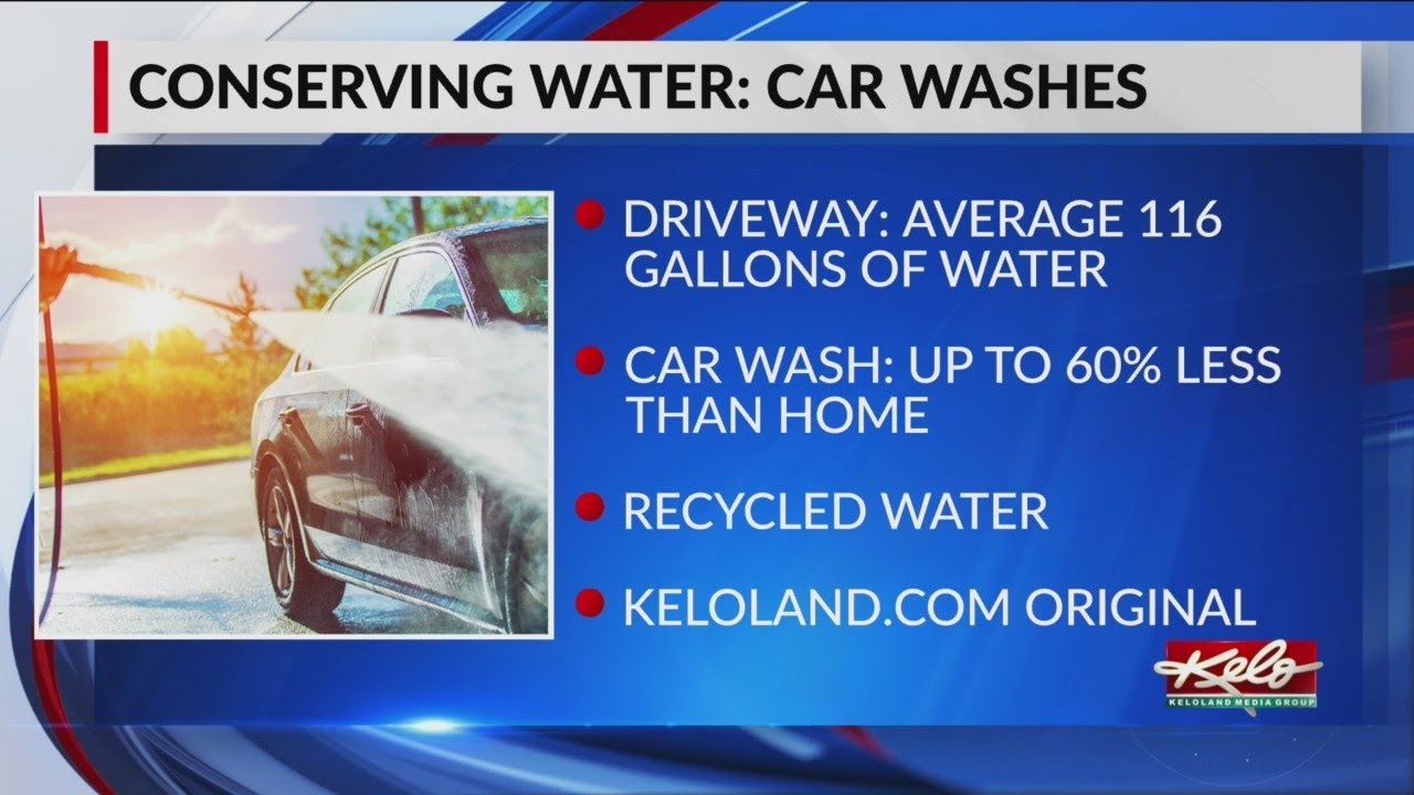 It could take more than 100 gallons of water to wash the car in the