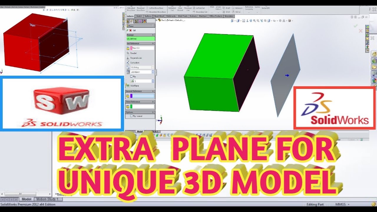 EXTRA PLANE COMMAND IN SOLIDWORKS || EASY WAY - YouTube