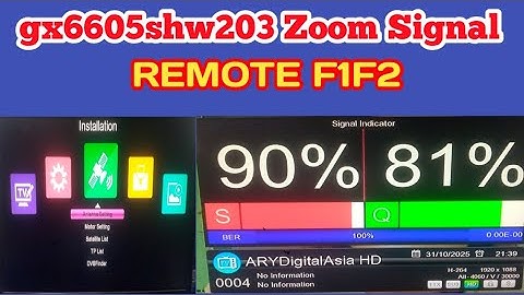 Gx6605sHw203 Zoom Signal REMOTE F1F2 October 31, 2025