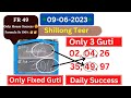 (Fix Guti) Shillong Teer Target 09/06/2023@Common Number@Hit Number