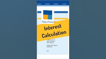 💰 Interest Calculation in Tally Prime 📊 | Step-by-Step Guide 🔍