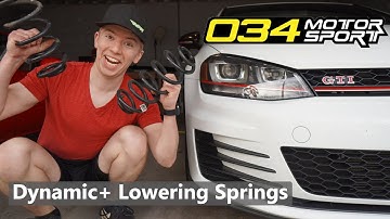 Mk7 GTI Lowering Springs Install 034 Motorsport Dynamic+