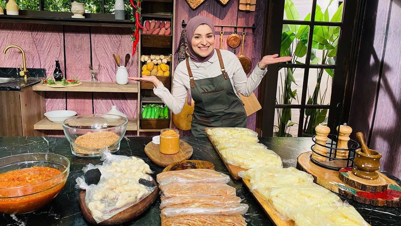 سنة أولى طبخ مع الشيف آلاء الجبالي | تجهيزات رمضان | تسبيكة الخضار - تفريز البطاطس - تخزين الثوم