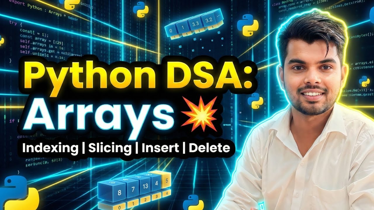 Lecture 1: Array (List) in Python – Complete Concept | Tasin Coder