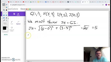 Rectangle Coordinate Geometry Proof
