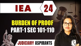 IEA 24 | Burden of Proof Part 1 Sec 101-110 | CLAT, LLB & Judiciary Aspirants
