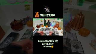SAGITARIO ♐️ CANALIZACIÓN DE AMOR 🥰 #tarot #sagitario #amor #parati #shorts #fypシ #horoscopo