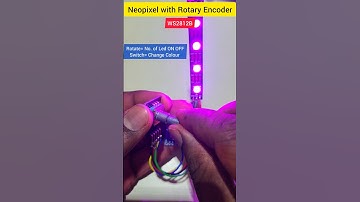 Neopixel with Rotary Encoder 🔁 Arduino Project 🔥 #shorts #viralvideo #reels #electronic #electroeshu