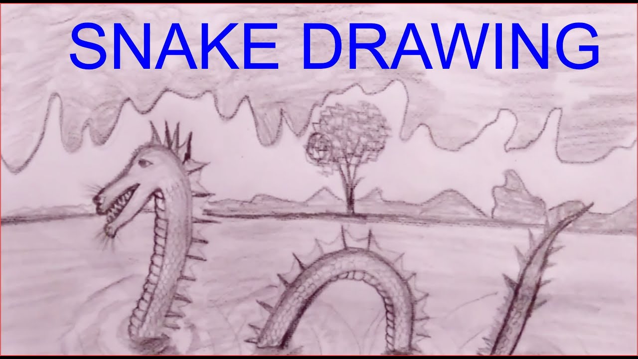 HOW TO DRAWING SNAKE/ snake drawing by naaz arts YouTube