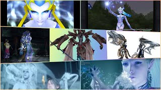 Evolution of Shiva summoning from FFVIII to FFVII: Remake (1999-2020)